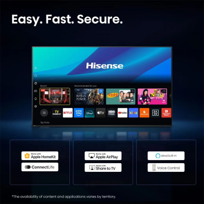 Телевизор Hisense  |  55U7SE  |  55  |  Смарт ТВ  |  VIDAA Smart OS  |  UHD  |  Черный