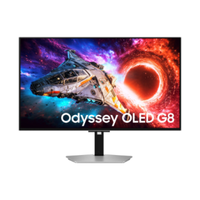 Samsung LS32HG800SUXEN Odyssey OLED G8  |  32 "  |  OLED  |  4K  |  16:9  |  240 Hz  |  0.03 ms  |  3840 x 2160 pixels  |  300 cd / m²  |  HDMI ports quantity 2  |  Silver