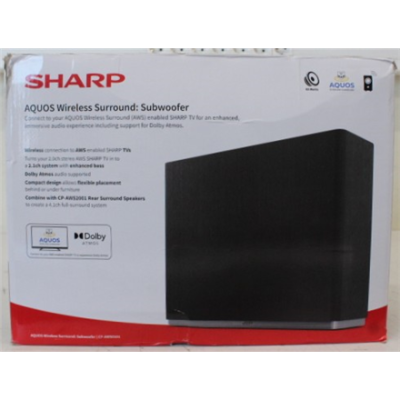 РАСПРОДАЖА. Sharp AQUOS Wireless Surround Subwoofer  |  Sharp  |  AQUOS Surround Subwoofer  |  CP-AWS0101  |  Wi-Fi  |  DAMAGED PACKAGING