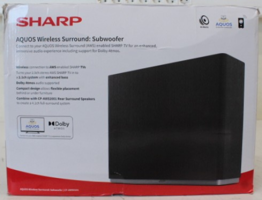 РАСПРОДАЖА. Sharp AQUOS Wireless Surround Subwoofer  |  Sharp  |  AQUOS Surround Subwoofer  |  CP-AWS0101  |  Wi-Fi  |  DAMAGED PACKAGING