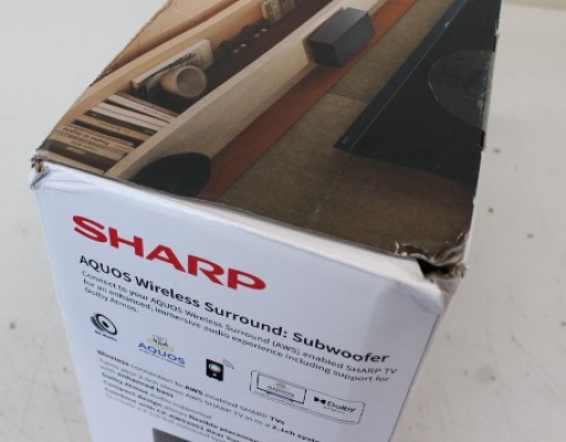 РАСПРОДАЖА. Sharp AQUOS Wireless Surround Subwoofer  |  Sharp  |  AQUOS Surround Subwoofer  |  CP-AWS0101  |  Wi-Fi  |  DAMAGED PACKAGING