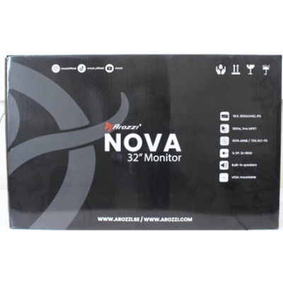 РАСПРОДАЖА. Arozzi Nova 32" IPS, 180Hz, Computer Monitor - Forest Green  |  Arozzi  |  Nova  |  32 "  |  IPS  |  QHD  |  16:9  |  180 Hz  |  1 ms  |  2560 x 1440 pixels  |  300 cd / m²  |  HDMI ports quantity 2  |  Forest Green  |  Warranty 24 month(s)  |