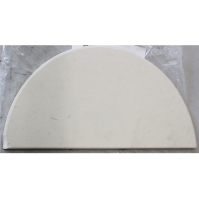 IZPĀRDOŠANA. TunaBone  |  Half moon pizza stone, 190 mm for Kamado 23 / 24inch  |  CHIPPED CORNER