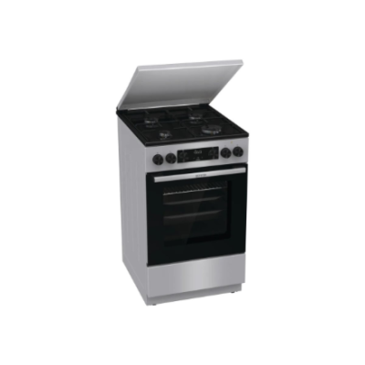 Gorenje GK5C42SJ  |  Cooker  |  Hob type Gas  |  Oven type Electric  |  Grey  |  Width 50 cm  |  Grilling  |  Depth 59.4 cm  |  62 L
