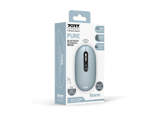PORT CONNECT Pele  |  PURE MAC  |  Bezvadu  |  Bluetooth  |  Pastel Blue