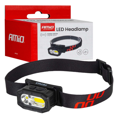 LED Headlamp, USB rechargeable, 1000 mAh
