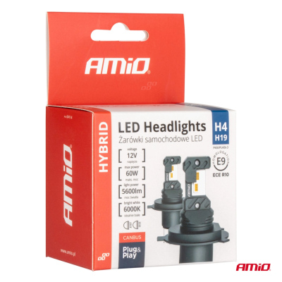 LED Bulbs H4, H19, 60W, 12V, 5600Lm