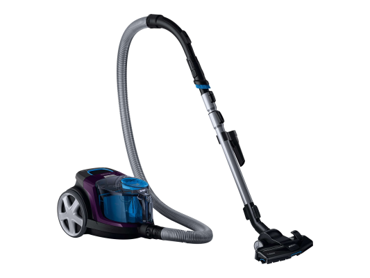 Philips  |  Putekļu sūcējs  |  PowerPro Compact FC9333 / 09  |  Bez maisa  |  Jauda 650 W  |  Putekļu ietilpība 1.5 L  |  Violets