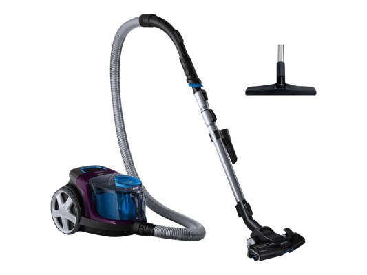 Philips  |  Putekļu sūcējs  |  PowerPro Compact FC9333 / 09  |  Bez maisa  |  Jauda 650 W  |  Putekļu ietilpība 1.5 L  |  Violets