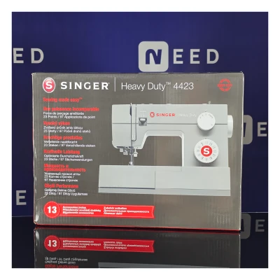 SINGER 4423 Sewing Machine  |  23 Stitches  |  1-Step Buttonhole  |  Grey