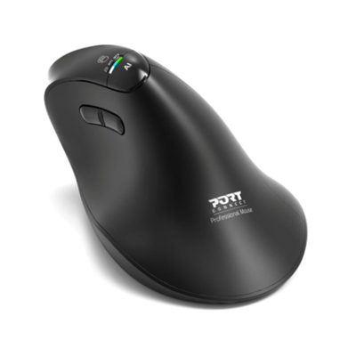 PORT CONNECT Mouse  |  ERGO AUDITOR  |  Wireless  |  Bluetooth, 2.4 GHz  |  Black