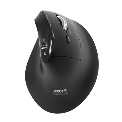 PORT CONNECT Mouse  |  ERGO AUDITOR  |  Wireless  |  Bluetooth, 2.4 GHz  |  Black