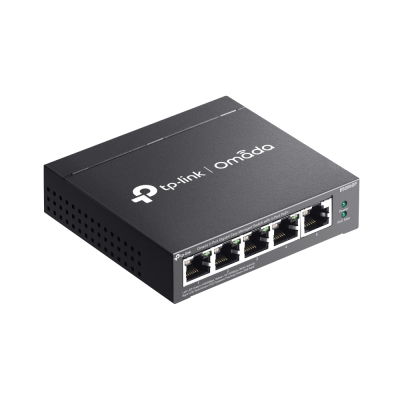 TP-LINK  |  Omada 5-Port Gigabit Easy Managed Switch with 4-Port PoE+  |  ES205GP  |  Desktop / Wall mountable