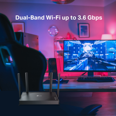 TP-LINK Archer BE220  |  BE3600 Dual-Band Wi-Fi 7 Router  |  802.11be  |  Ethernet LAN (RJ-45) ports 4  |  10 / 100 / 1000 Mbit / s  |  Mesh Support No  |  MU-MiMO No  |  Antenna type External  |  No mobile broadband