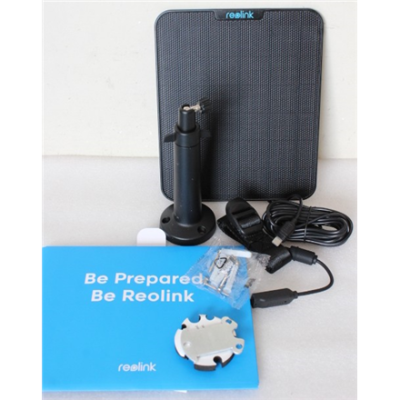 IZPĀRDOŠANA.  |  Reolink  |  Solar charger for video cameras  |  Solar Panel 2  |  UNPACKED, SCRATCHED HOLDER  |  23 month(s)
