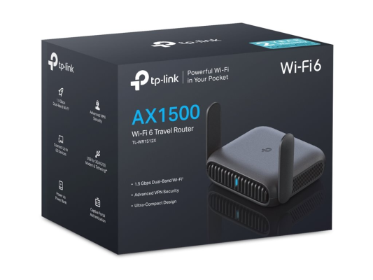 TP-Link TL-WR1512X Roam 6 AX1500 Wi-Fi 6 Travel Router  |  TP-LINK