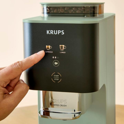 Krups Coffee Crush Coffee maker SA401LE0, Black / Green  |  Krups