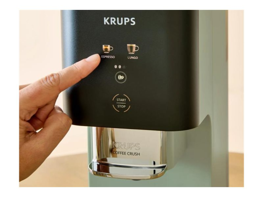 Krups Coffee Crush Coffee maker SA401LE0, Black / Green  |  Krups