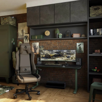 Arozzi Gaming Desk  |  Arena Large  |  Forest Green