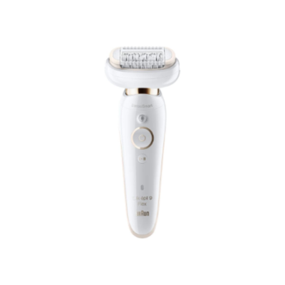 Braun Epilators  |  Silk-épil 9 Flex SES9-030 3D  |  Darbības laiks (maks.) 50 min  |  Jaudas līmeņu skaits 2  |  Mitrs & Sauss  |  Balts