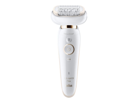 Braun Epilators  |  Silk-épil 9 Flex SES9-030 3D  |  Darbības laiks (maks.) 50 min  |  Jaudas līmeņu skaits 2  |  Mitrs & Sauss  |  Balts