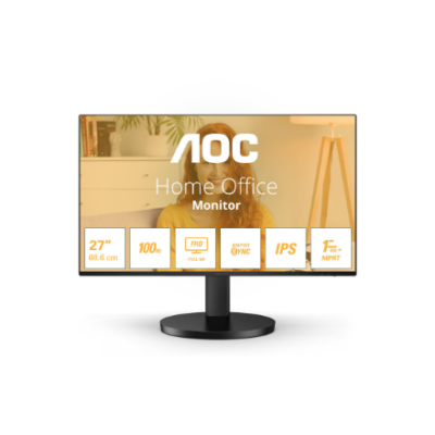 AOC 27B3HA2  |  27 "  |  IPS  |  16:9  |  100 Hz  |  1 ms  |  1920 x 1080 pixels  |  250 cd / m²  |  HDMI ports quantity 1  |  Black  |  Warranty 24 month(s)