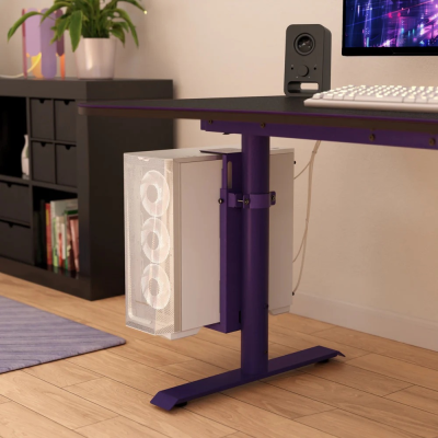 Arozzi  |  Under-desk  |  Arena PC Mount AZ-PCMOUNT-PP  |  Adjustable Height, Width  |  Purple