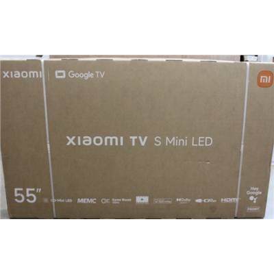 SALE OUT. Xiaomi TV S Mini LED 55 2026  |  SALE OUT. Xiaomi S Mini LED 2026  |  55  |  Smart TV  |  Google TV  |  4K UHD  |  Dark Grey  |  DAMAGED PACKAGING