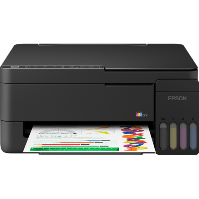 Epson EcoTank  |  L3352  |  Inkjet  |  Colour  |  Multifuction Printer  |  A4  |  Wi-Fi  |  Black