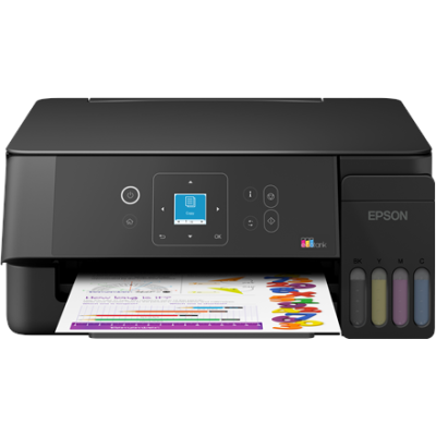 Epson EcoTank  |  L3361  |  Inkjet  |  Colour  |  Multifuction Printer  |  A4  |  Wi-Fi  |  Black