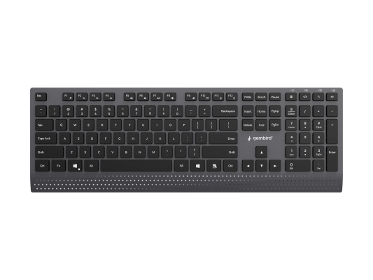 Gembird KB-MCH-06 Slim wired multimedia keyboard with Type-C adapter, ASV izkārtojums  |  Gembird