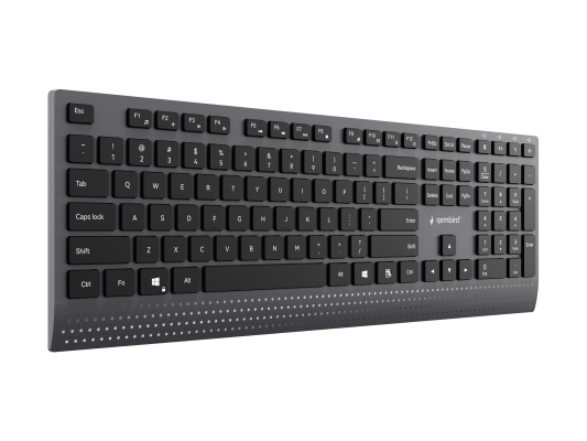 Gembird KB-MCH-06 Slim wired multimedia keyboard with Type-C adapter, ASV izkārtojums  |  Gembird
