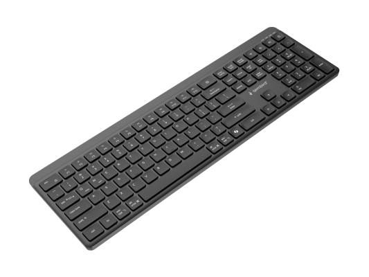 Gembird KB-WPS-03 Dual-mode pro-business slim wireless keyboard, 2.4G+BT, US layout  |  Gembird