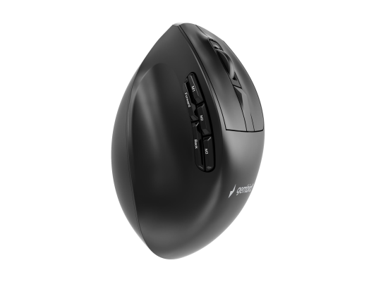 Gembird MUSW3-9B-01 Triple-mode 9-button wireless ergonomic mouse, melns  |  Gembird