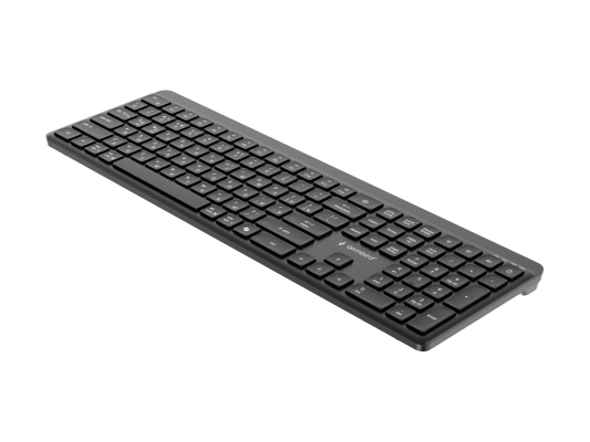 Gembird KB-WPS-03-CYRL Dual-mode pro-business slim wireless keyboard, 2.4G+BT, Kirilicas izkārtojums  |  Gembird