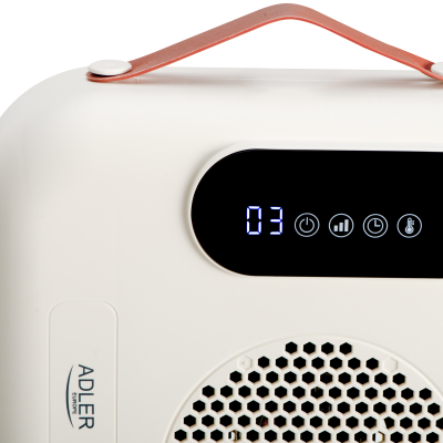 Adler LED Fan Heater with Remote Control  |  AD 7756  |  Fan heater  |  2000 W  |  Beige  |  IPX0