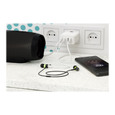 Goobay 44962 30 W USB-A Multiport Charger, Balts