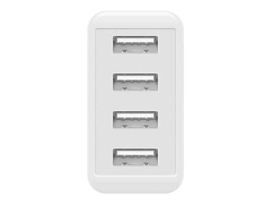 Goobay 44962 30 W USB-A Multiport Charger, Balts