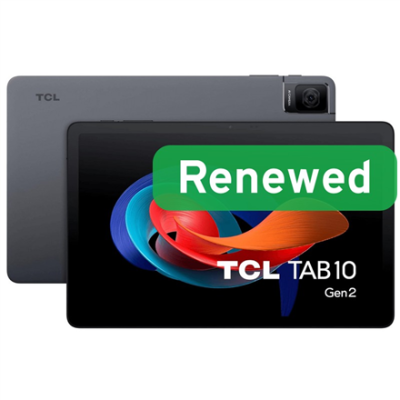 TCL Renewed Grade A  |  Tab 10 (Gen2) 10.4  |  Space Gray  |  64 GB  |  Android