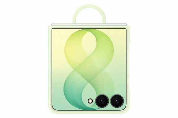 EF776CGE Silicone Ring Magnet Samsung Galaxy Flip 8, Green