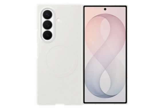 EF976CWE Silikona Magnēts Samsung Galaxy Fold 8 Ultra, Balts