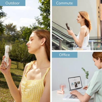 JisuLife Handheld Fan 8  |  Handheld Fan  |  White
