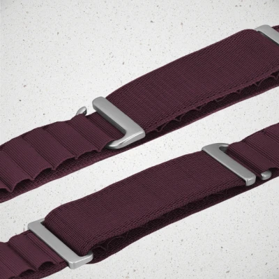 Mobilize Neilona Pulksteņa Josta - Alpu - Titāna Savienotājs - Apple 38 / 40 / 41mm - Bordo
