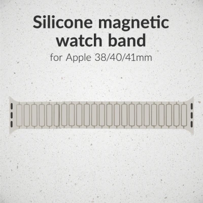 Mobilize Silicon Watch Band - Magnetic - for Apple 38 / 40 / 41mm - Starlight
