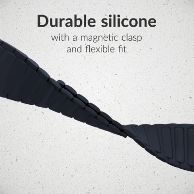 Mobilize Silicon Watch Band - Magnetic - for Apple 42 / 44 / 45 / 49mm - Blue