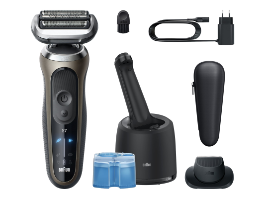 Braun 72-C7200cc Series 7 Shaver, Black / Gold