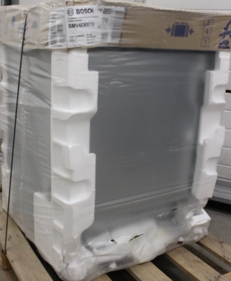 SALE OUT.  |  SALE OUT. Dishwasher  |  SMV4EMX71S  |  Built-in  |  Width 60 cm  |  Number of place settings 14  |  Number of programs 6  |  Energy efficiency class B  |  Display  |  AquaStop function  |  White  |  DAMAGED PACKAGING
