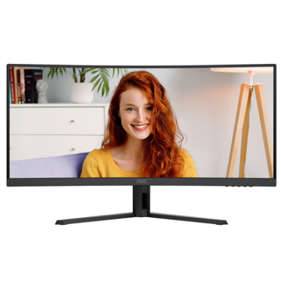 AOC CU34B3E izliekts 34" 3440x1440 / 21:9 / 300cd / m2 / 4ms HDMI, DisplayPort, USB, Audio izeja
