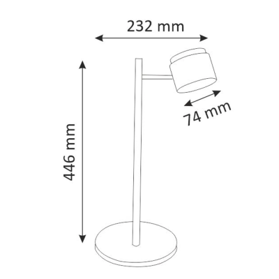 LED Table lamp KUBIK, 4.2W, 3000K, 440Lm, IP20