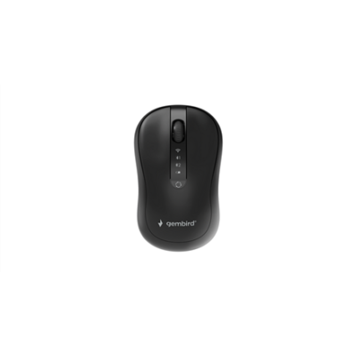 Gembird MUSW2-4B-01 Dual-mode 4-button wireless mouse, melns  |  Gembird